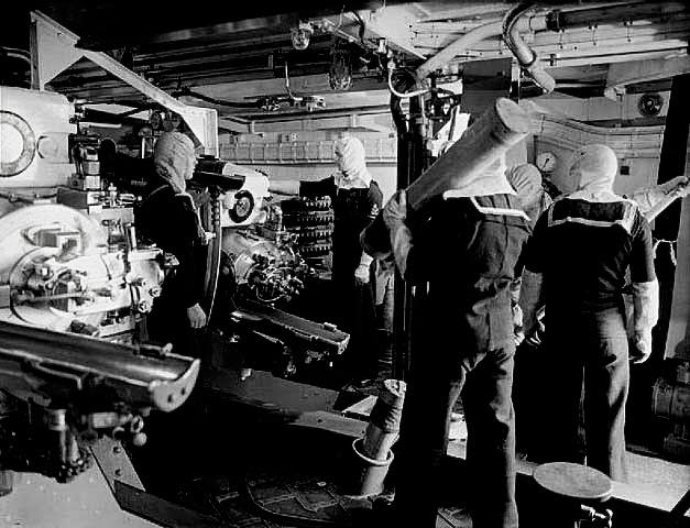 May be a black-and-white image of drill press and submarine