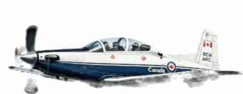 Aircraft flying across screen